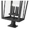 Z-Lite Seoul 4 Light Outdoor Pier Mounted Fixture, Black & Clear 571PHXXLR-533PM-BK - alternate 5